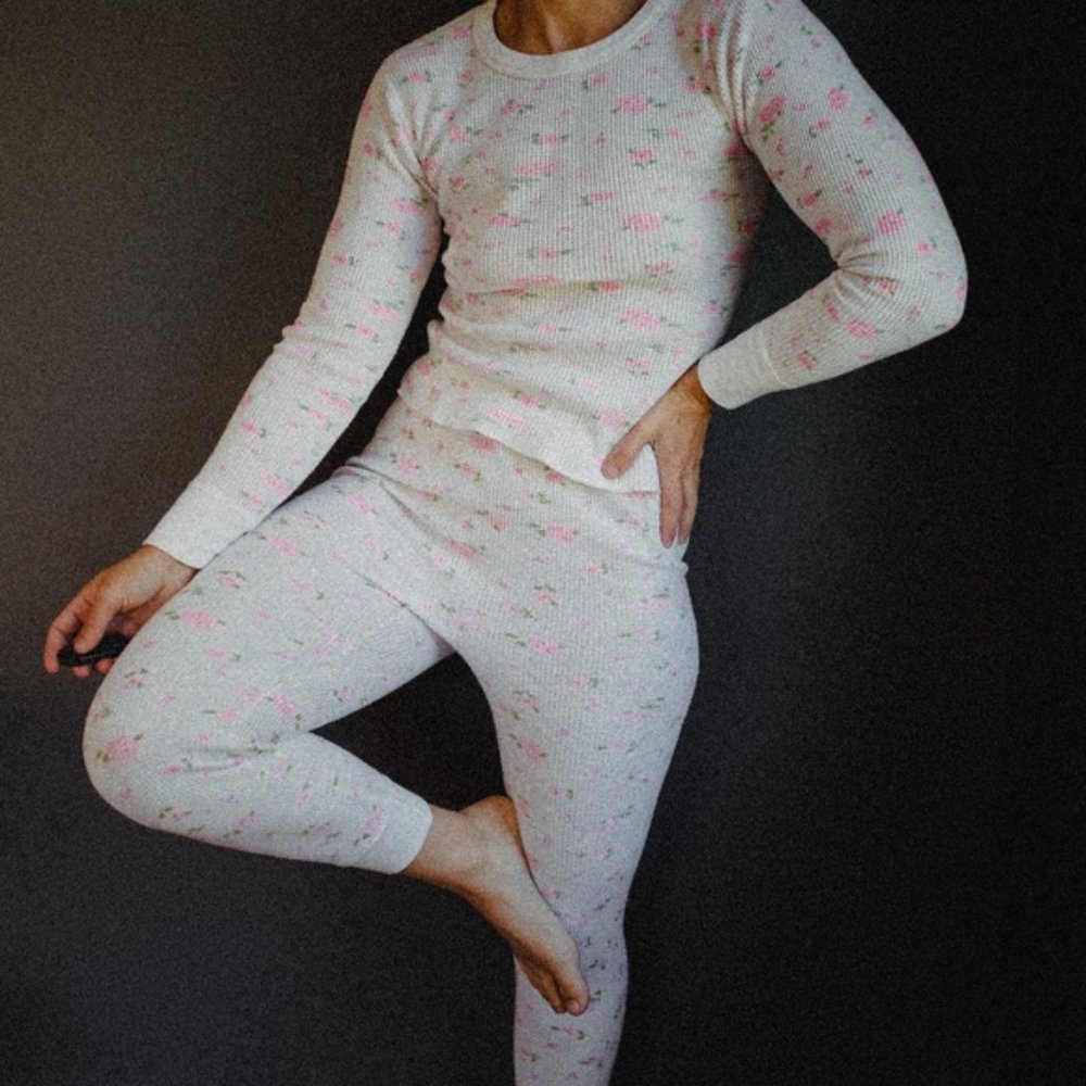 Vintage Floral Pajama Set
